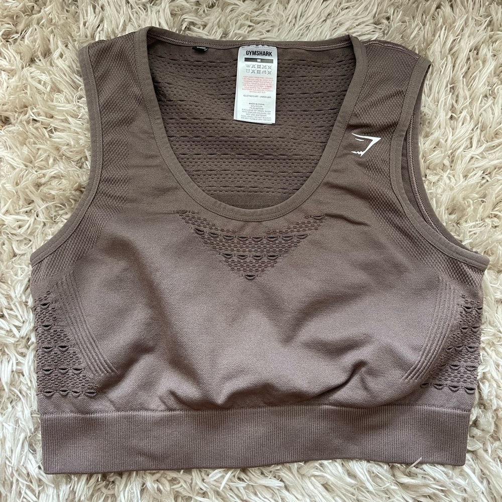 Gymshark Fitted Crop Tank - Medium - Plum
